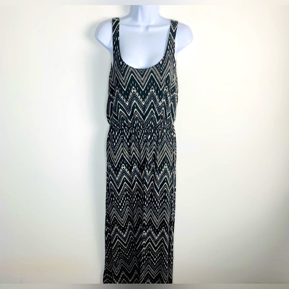 Sonoma Life+Style Chevron Scoop Neckline Maxi Dress - Size PS